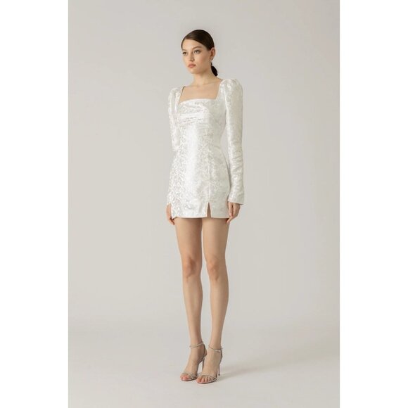 SAU LEE Jen Dress in White - Picture 2 of 7